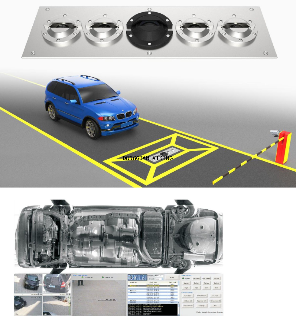 Sistema de escaneo de escaneo de vehículo fijo en el sistema UVSS UVSS Sistema de vigilancia 